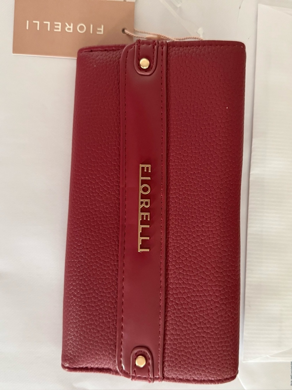 Fiorelli Red Women's Wallet - Elegant Pebbled Leather